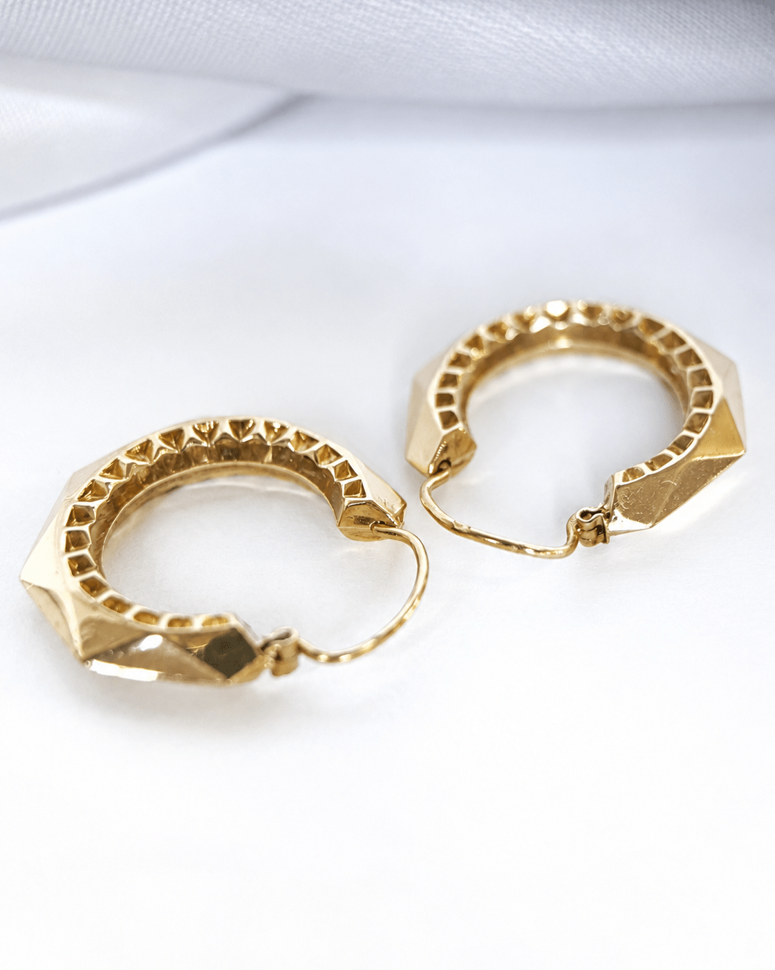 Créoles Or Jaune 18 carats "Alina" - Elliade Paris