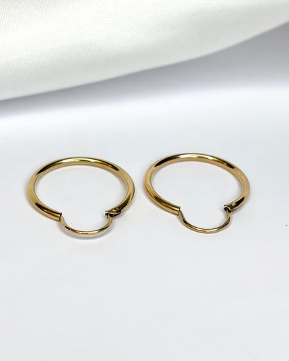 Créoles Or Jaune 18 carats "Carole" - Elliade Paris