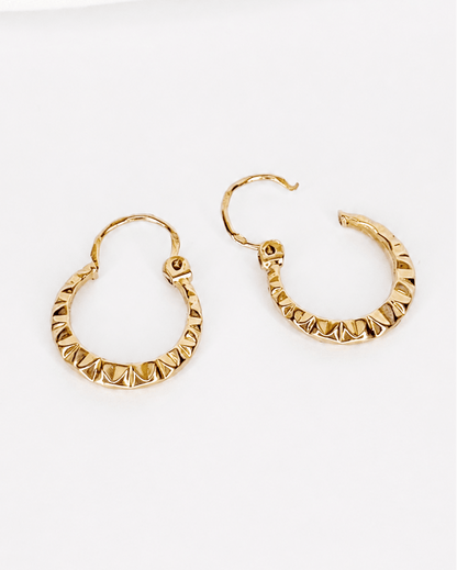 Créoles Or Jaune 18 carats "Cora" - Elliade Paris