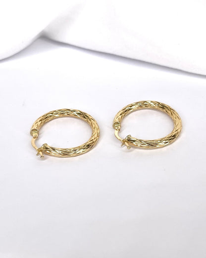 Créoles Or Jaune 18 carats "Daniella" - Elliade Paris