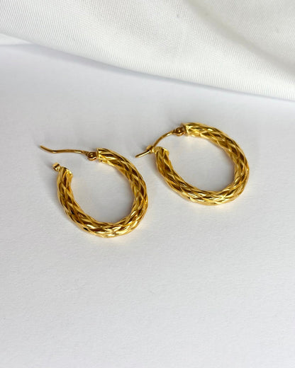 Créoles Or Jaune 18 carats "Déborah" - Elliade Paris