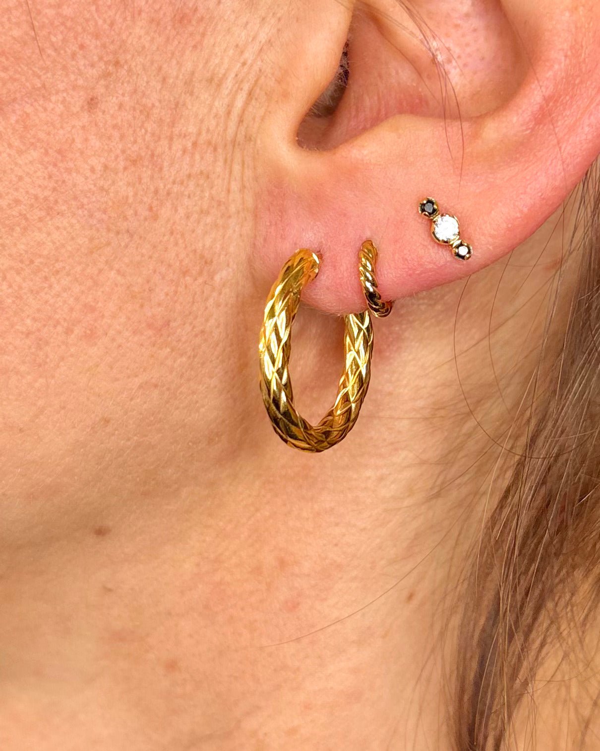 Créoles Or Jaune 18 carats "Déborah" - Elliade Paris