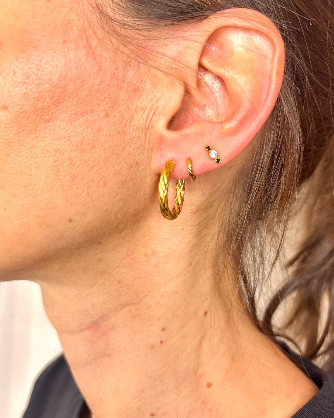 Créoles Or Jaune 18 carats "Déborah" - Elliade Paris