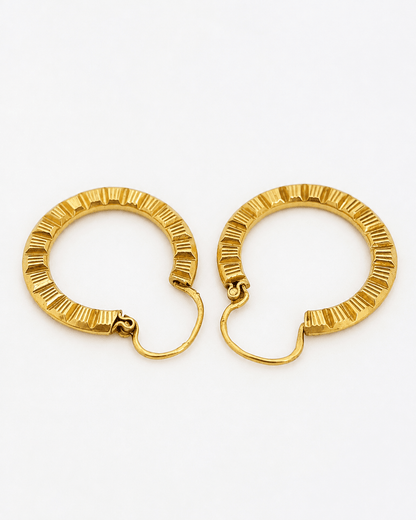 Créoles Or Jaune 18 carats "Elina" - Elliade Paris