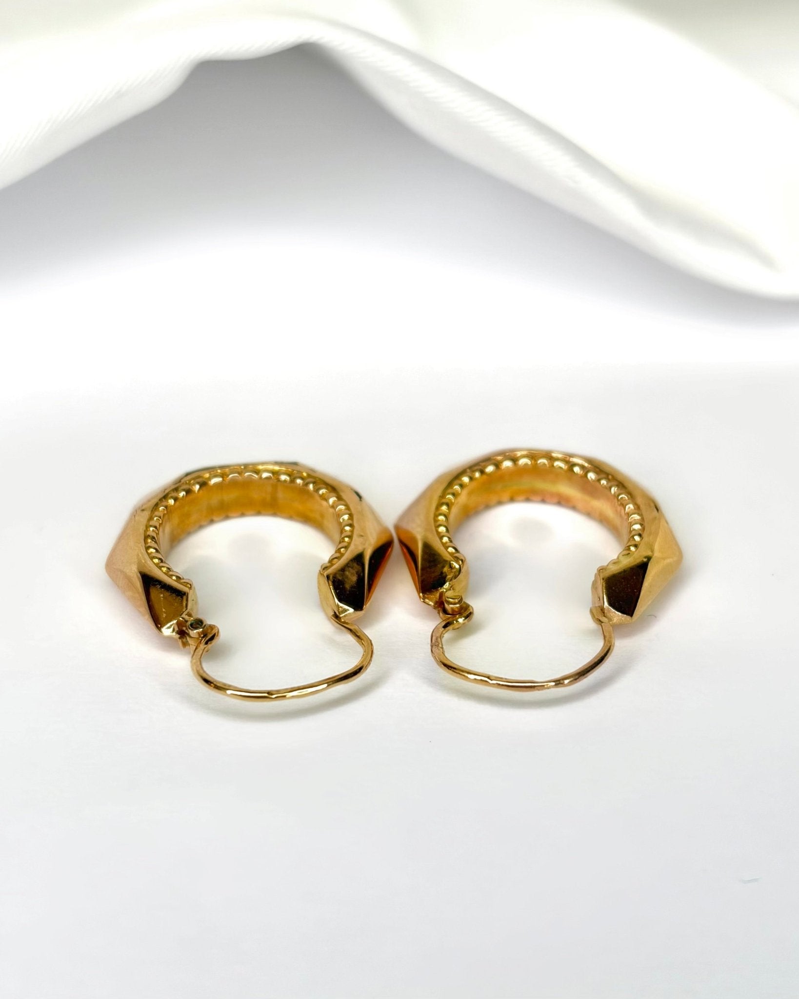 Créoles Or Jaune 18 carats "Johanna" - Elliade Paris