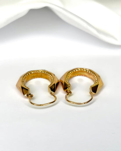 Créoles Or Jaune 18 carats "Johanna" - Elliade Paris