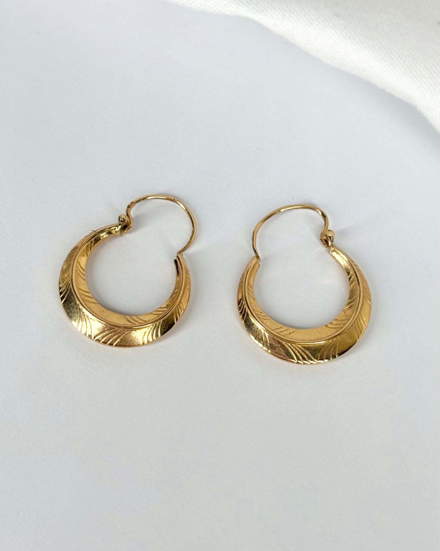 Créoles Or Jaune 18 carats "Leen" - Elliade Paris