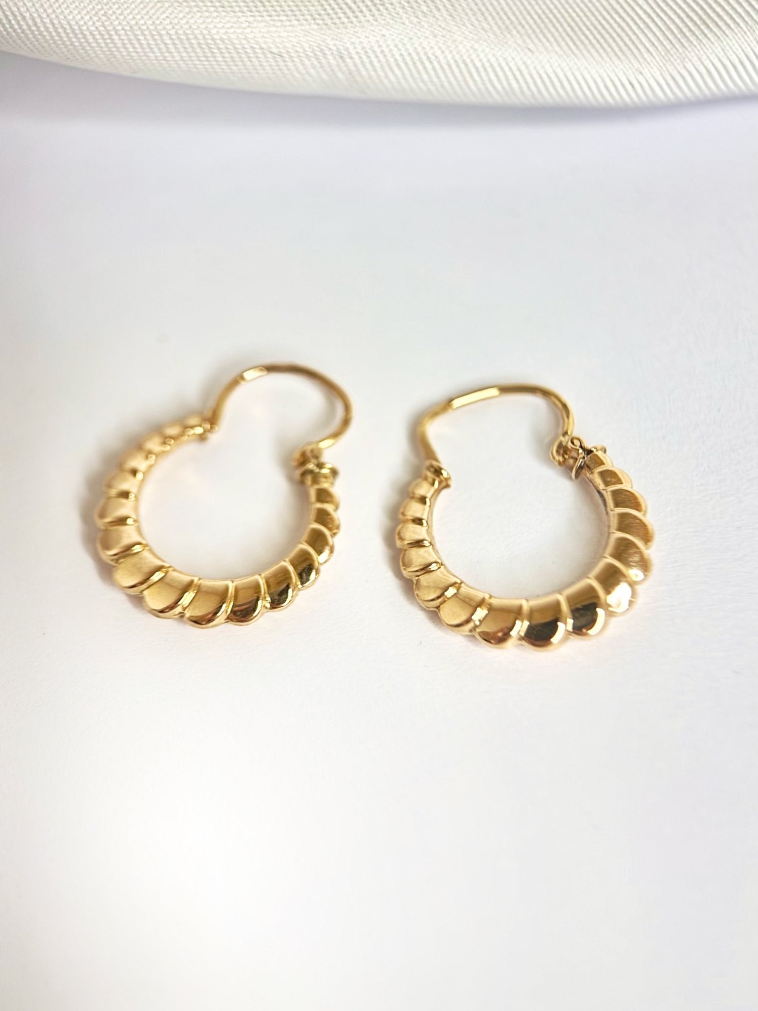 Créoles Or Jaune 18 carats "Ludivine" - Elliade Paris