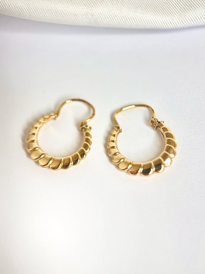 Créoles Or Jaune 18 carats "Ludivine" - Elliade Paris