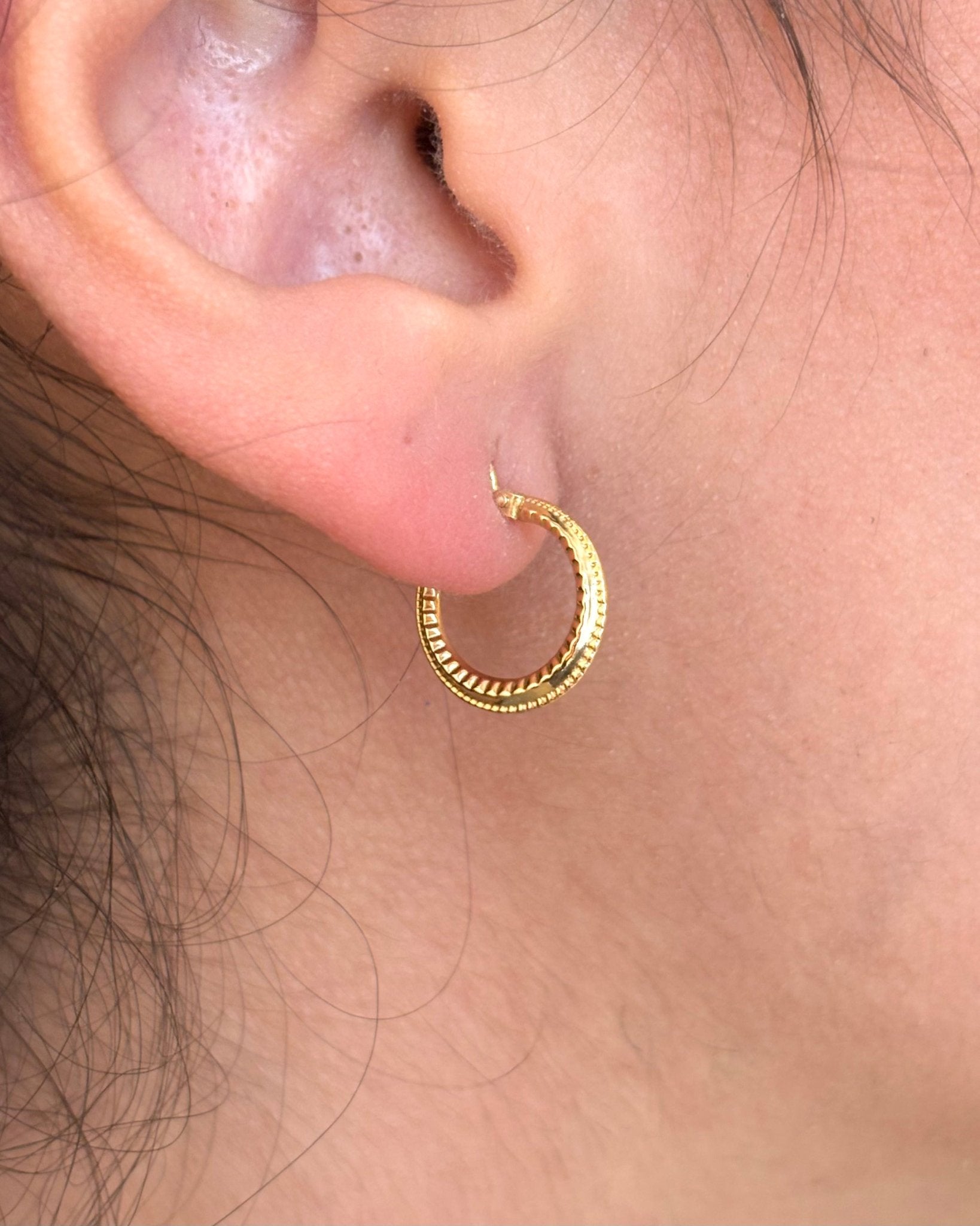 Créoles Or Jaune 18 carats "Magda" - Elliade Paris