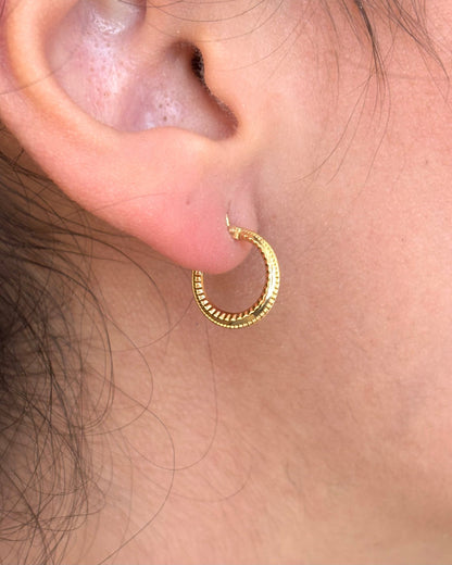 Créoles Or Jaune 18 carats "Magda" - Elliade Paris