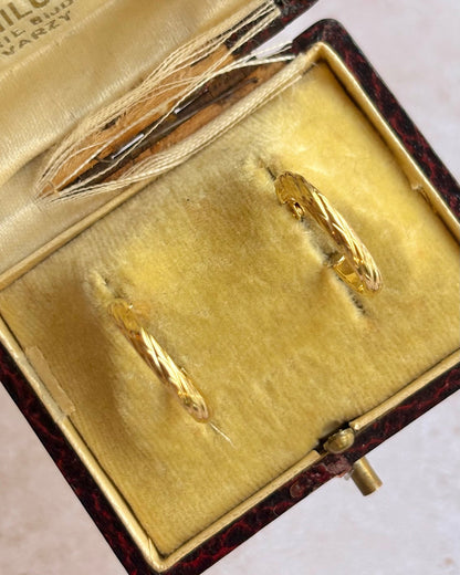 Créoles Or Jaune 18 carats "Salia" - Elliade Paris
