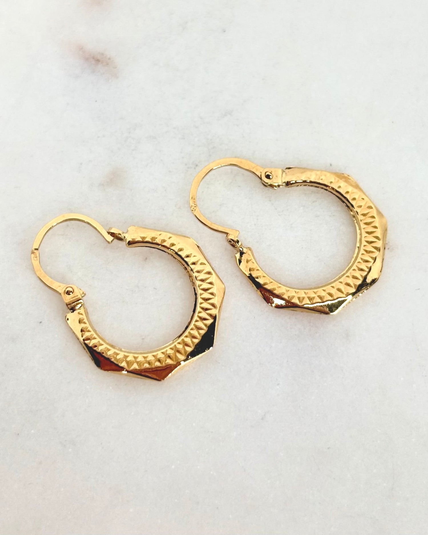 Créoles Or Jaune 18 carats &quot;Tina&quot; - Elliade Paris
