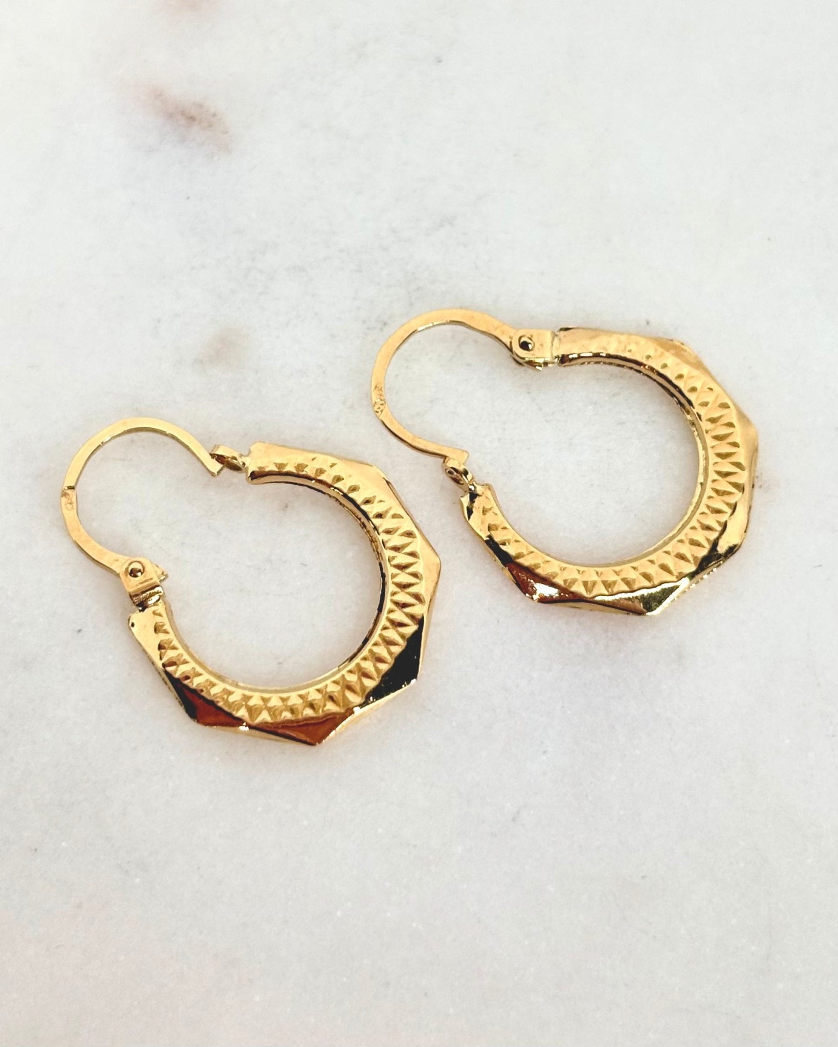 Créoles Or Jaune 18 carats &quot;Tina&quot; - Elliade Paris
