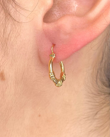 Créoles Or Jaune 18 carats "Vedrana" - Elliade Paris