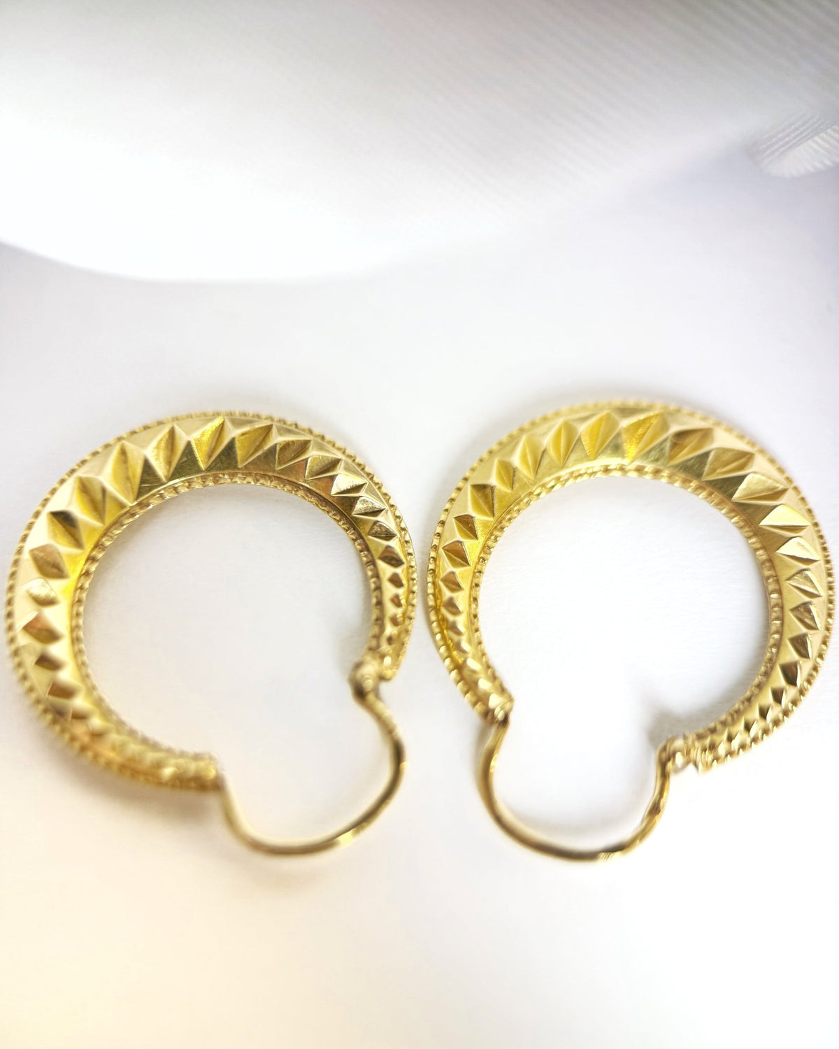 Créoles Or Jaune 18 carats"Léanna" - Elliade Paris