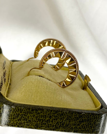 Créoles Or Jaune &quot;Clara&quot; - Elliade Paris