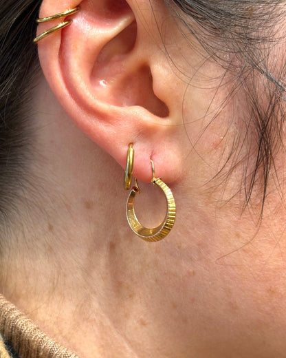 Créoles Or Jaune "Cléo" - Elliade Paris