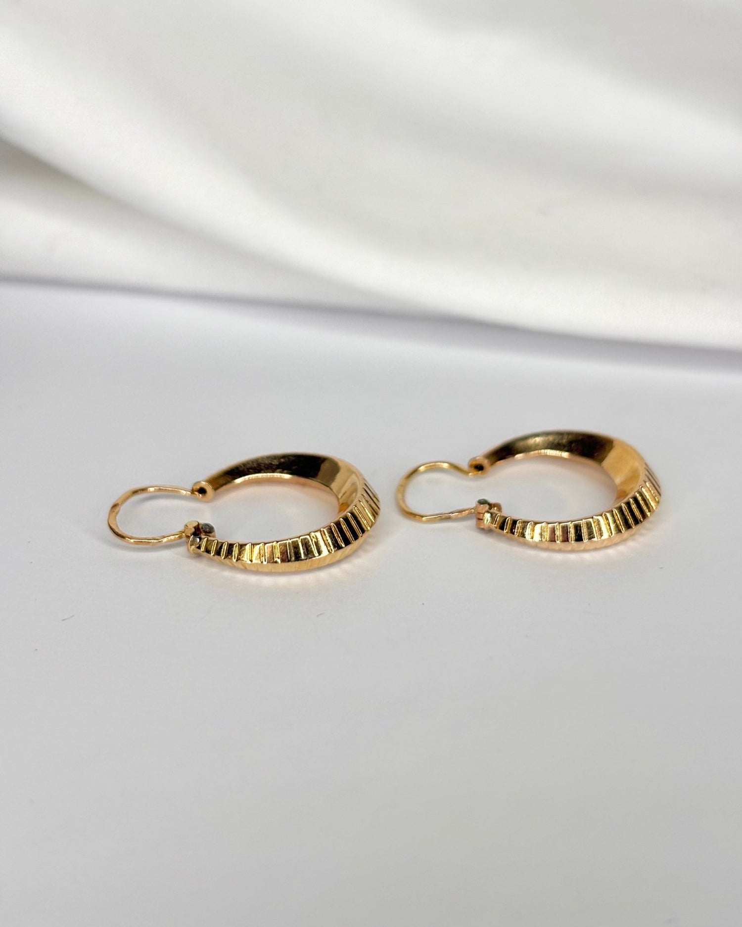 Créoles Or Jaune "Cléo" - Elliade Paris