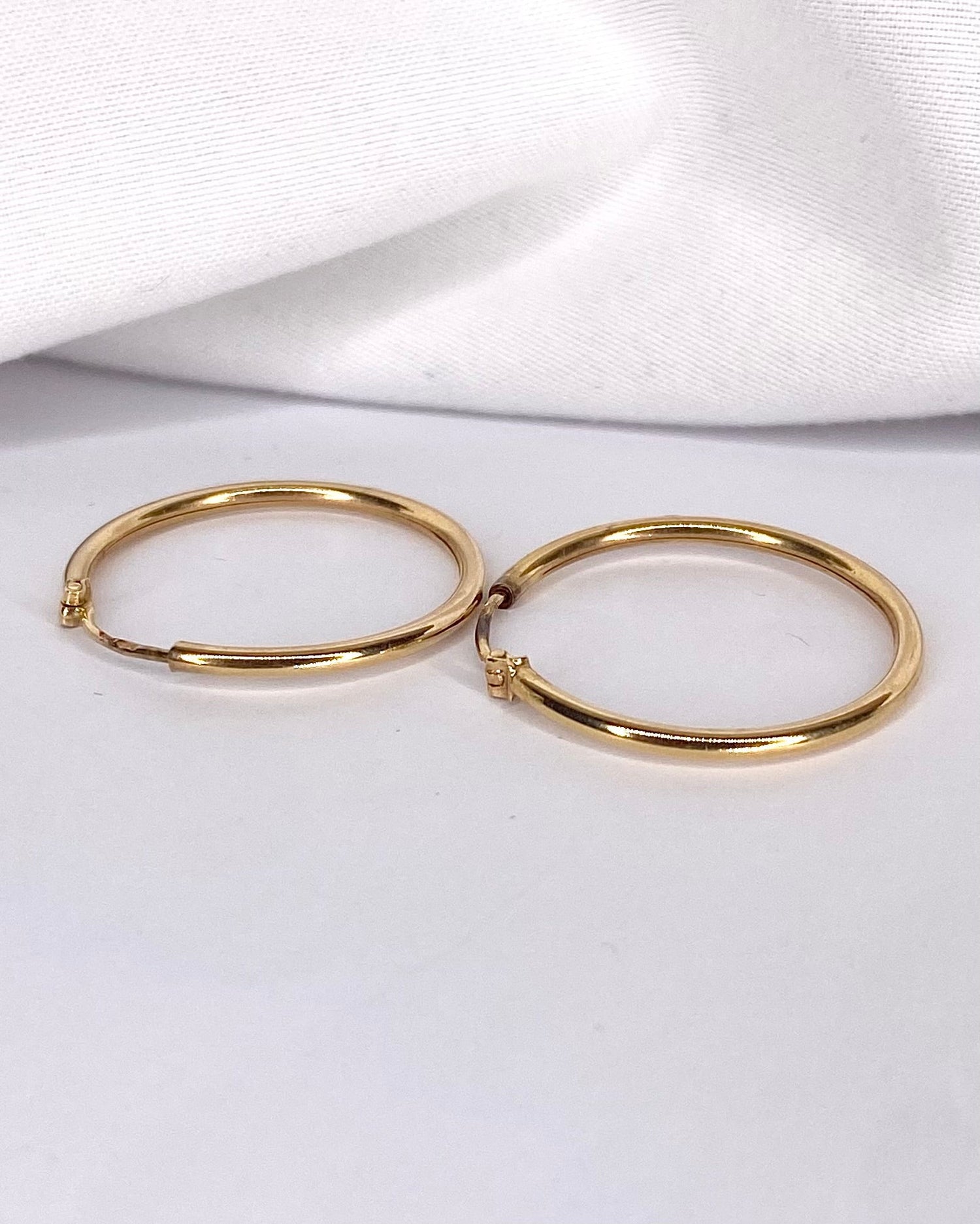 Créoles Or Jaune "Coline" - Elliade Paris