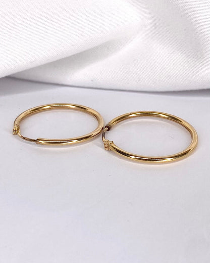 Créoles Or Jaune "Coline" - Elliade Paris