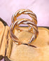 Créoles Or Jaune & Gris 18 carats "Mariella" - Elliade Paris