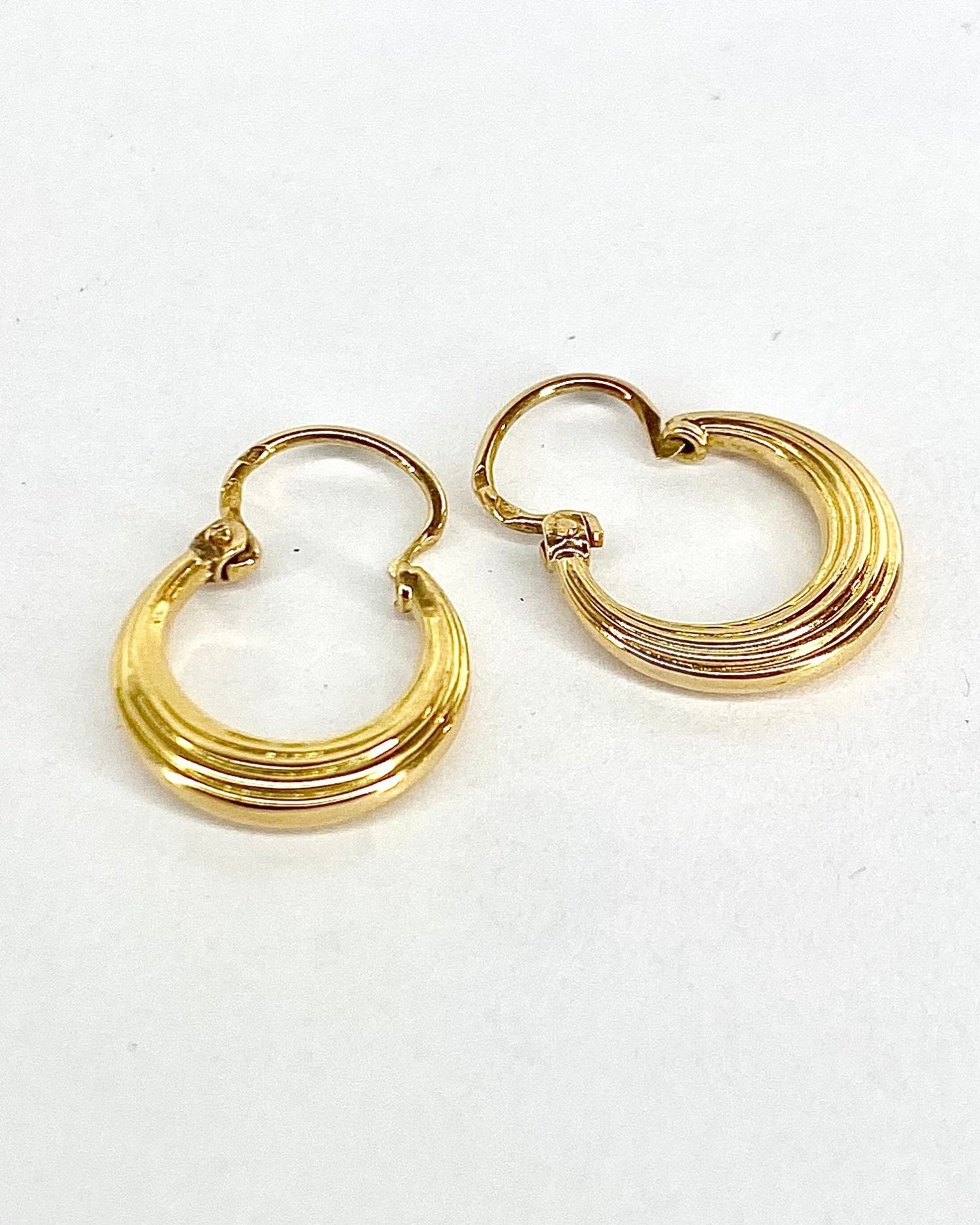 Créoles Or Jaune "Paula" - Elliade Paris