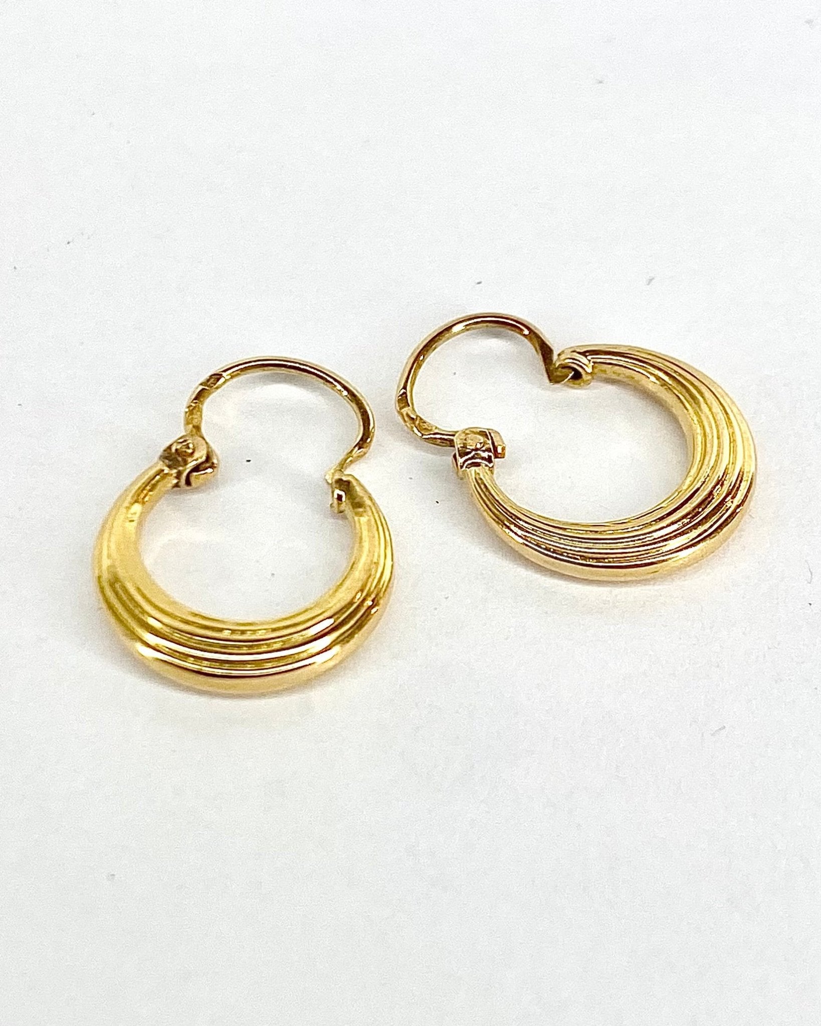 Créoles Or Jaune "Paula" - Elliade Paris