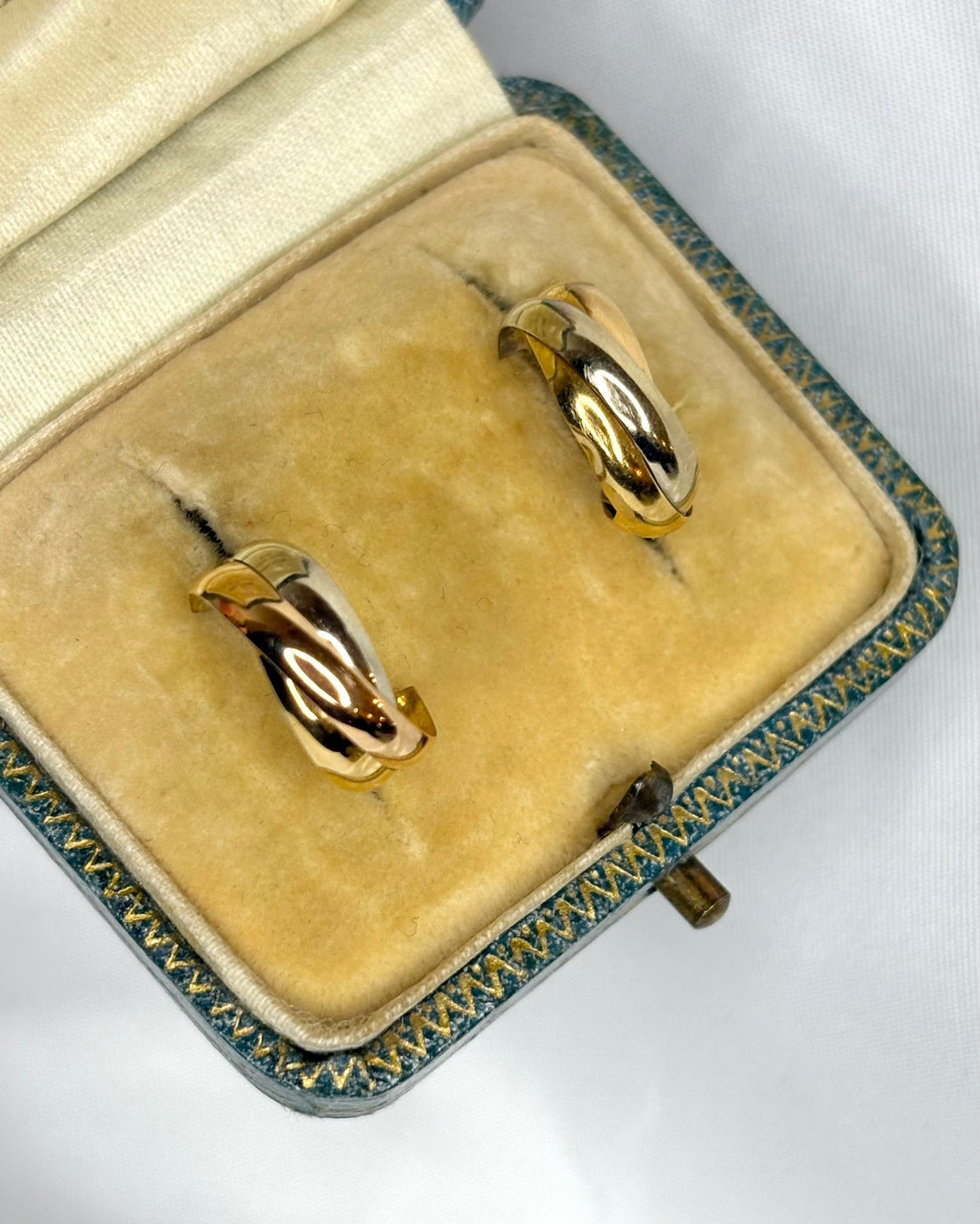 Créoles Trois Ors 18 carats "Ézia" - Elliade Paris