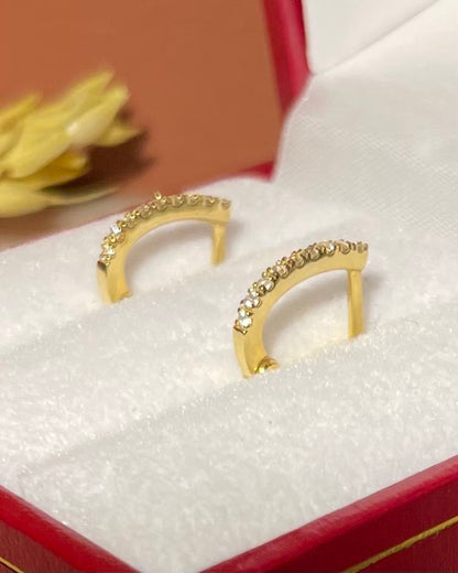 &quot;Imahé&quot; Diamond River Creole Earrings