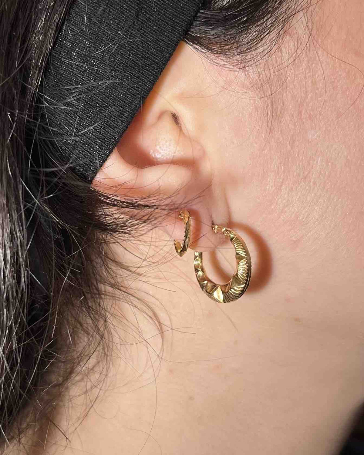 Créoles vintage en Or "Anila" - Elliade Paris
