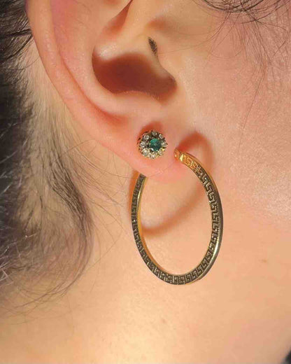 Créoles vintage en Or "Eline" - Elliade Paris