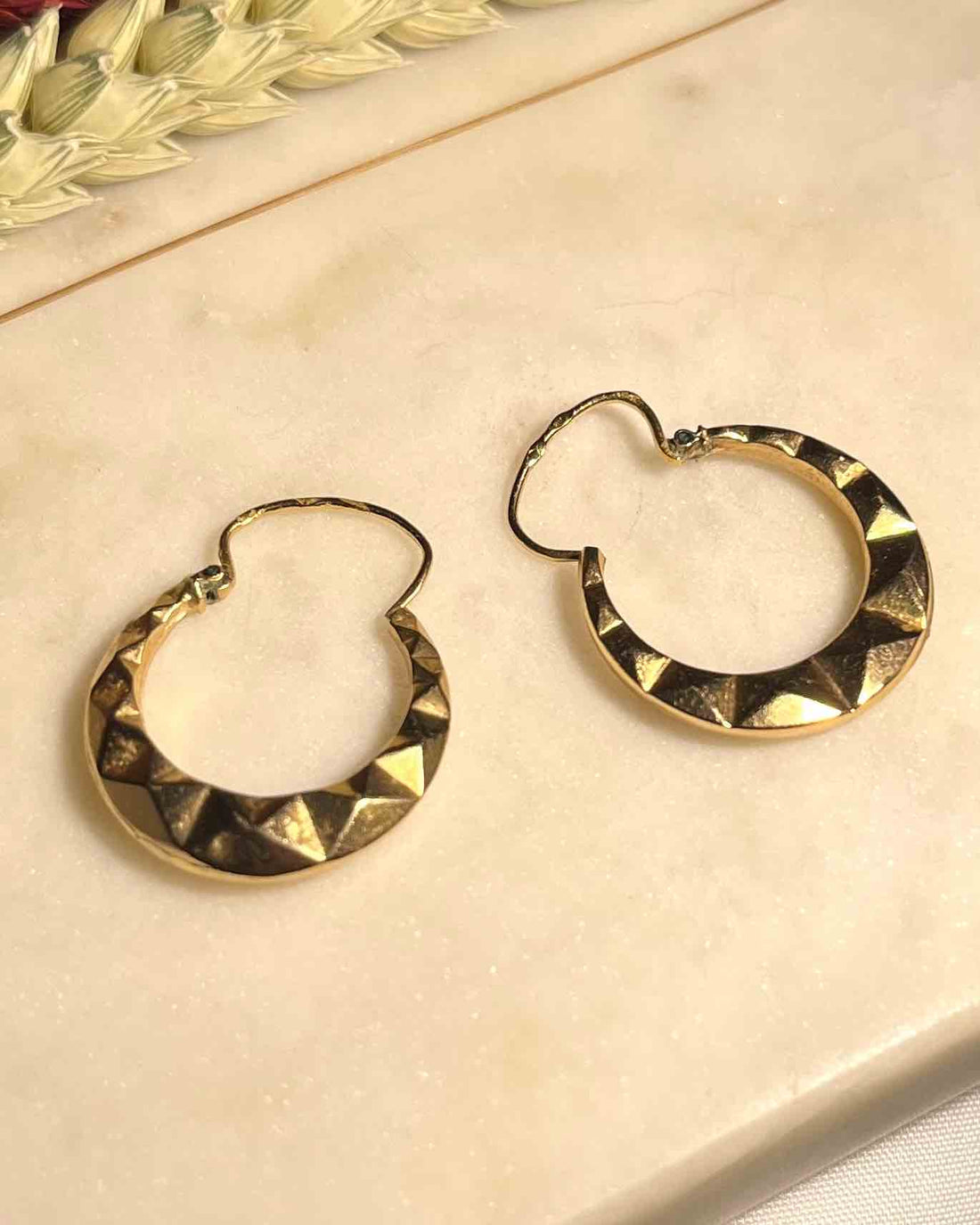 Créoles vintage en Or "Lior" - Elliade Paris