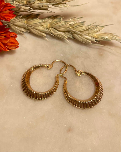 Créoles vintage en Or "Maéme" - Elliade Paris