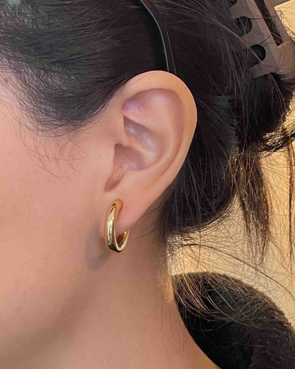 Créoles Vintage en Or "Martine" - Elliade Paris