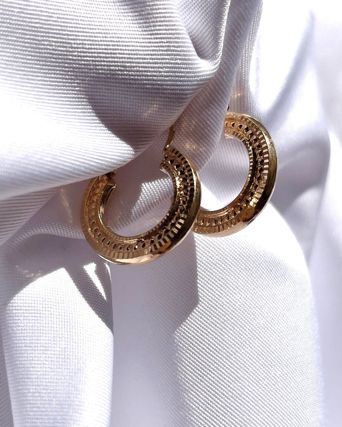 Créoles vintage en Or "Violette" - Elliade Paris