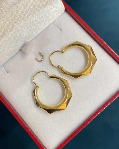 Créoles Vintage Or 18 Carats "Sadie" - Elliade Paris