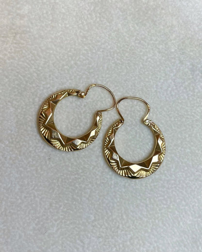 Créoles Vintage Or Jaune 18 carats "Ginny" - Elliade Paris