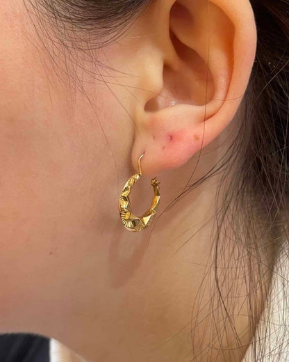 Créoles Vintage Or Jaune 18 carats "Ginny" - Elliade Paris