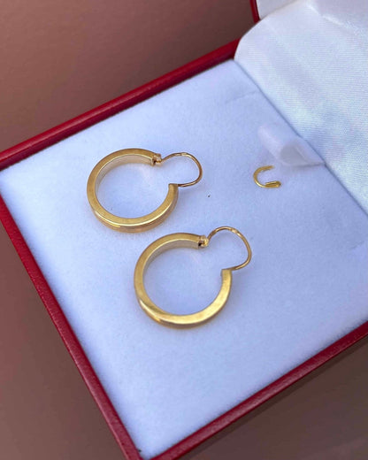 Créoles vintage Or Jaune 18 carats "Marta" - Elliade Paris