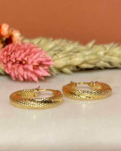 Créoles vintage Or jaune "Slane" - Elliade Paris