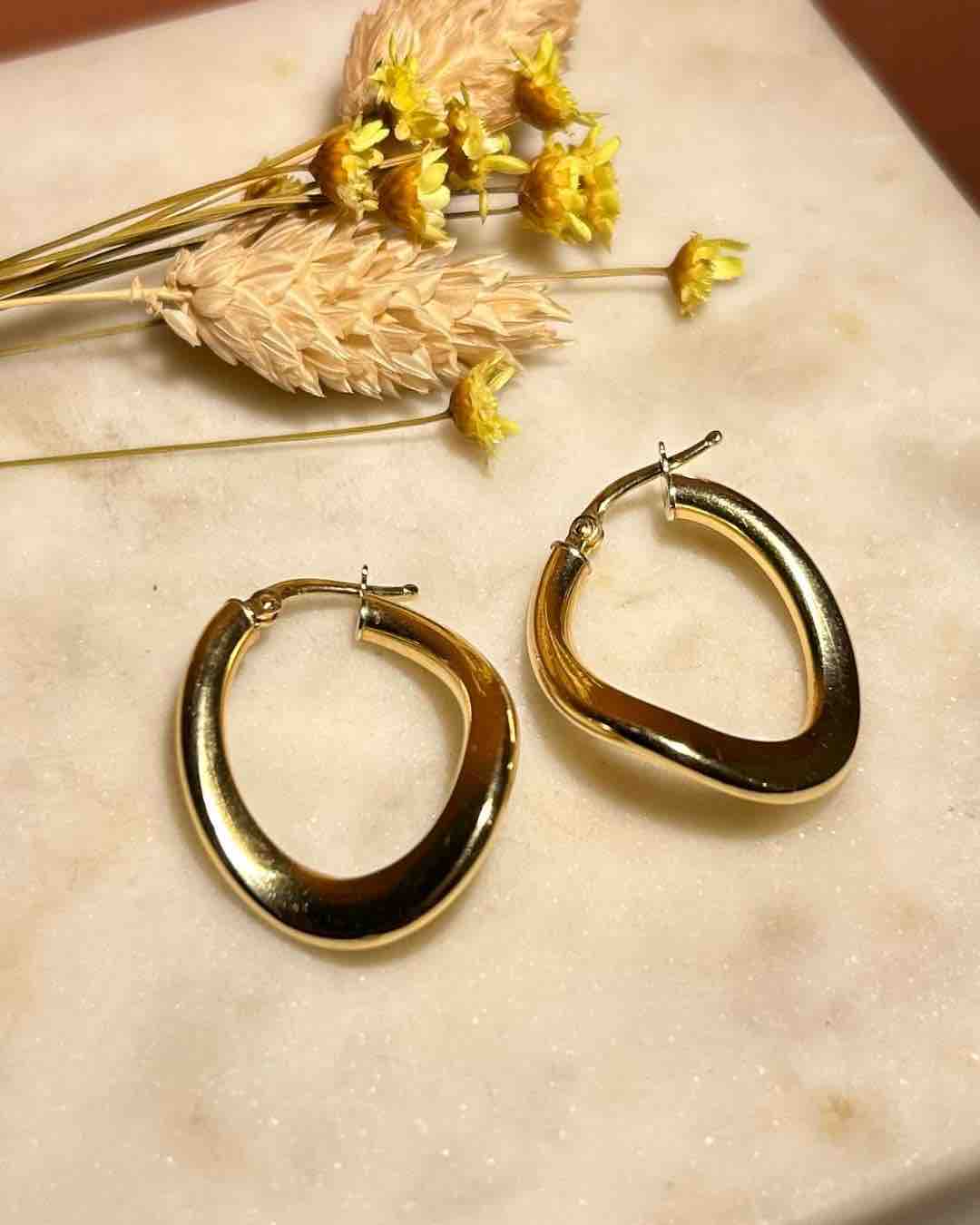 Créoles vintage torsadées en Or &quot;Oriane&quot;