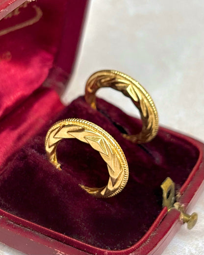 Créoles Or Jaune 18 carats "Ilya"