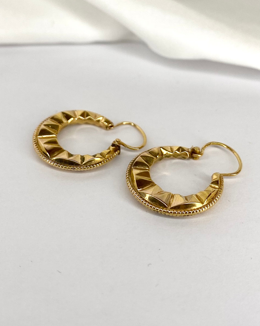 Créoles Or Jaune "Clara"