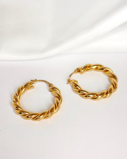 Créoles Or Jaune 18 carats 3,92g "Colette"