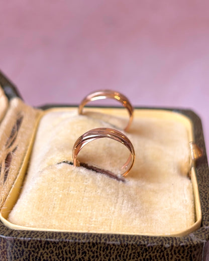 Demi-Créoles Trois Ors 18 carats "Léonie"