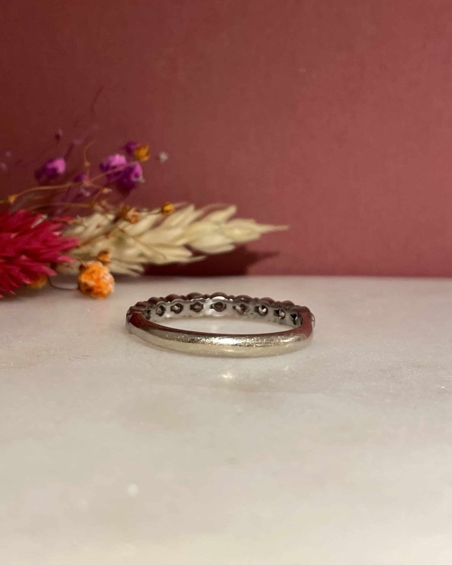 Demi - Alliance 10 Diamants 1 carat &quot;Prune&quot; - Elliade Paris