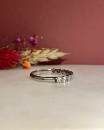 Demi - Alliance 10 Diamants 1 carat &quot;Prune&quot; - Elliade Paris