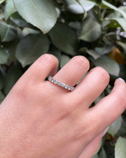 Demi - Alliance 10 Diamants 1 carat &quot;Prune&quot; - Elliade Paris