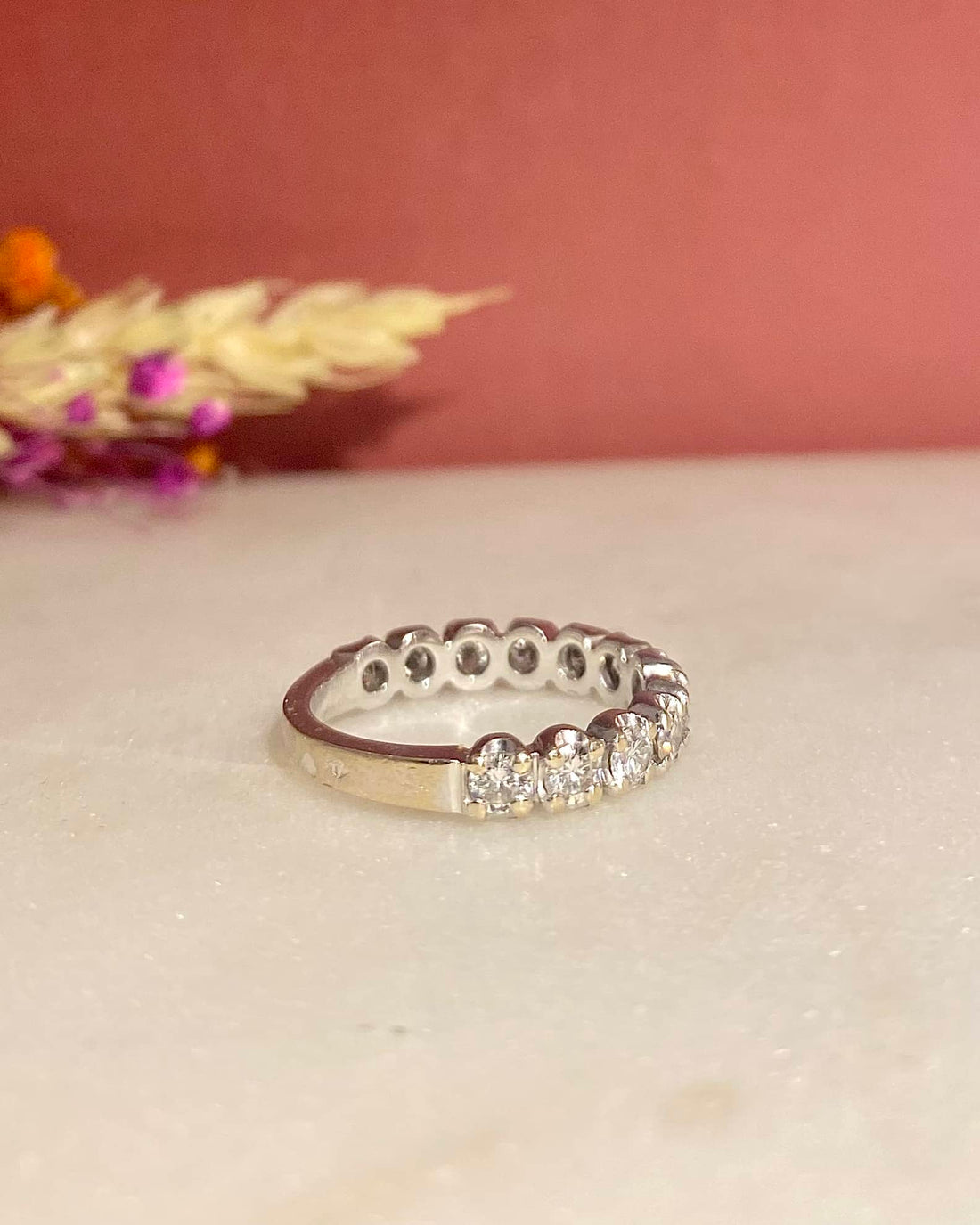 Demi - Alliance 12 Diamants 1 carat &quot;Jacqueline&quot; - Elliade Paris